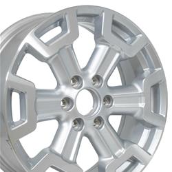 OE Wheels NS32 Nissan Titan Gloss Silver Wheel with Machined Accents