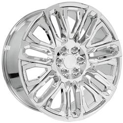 OE Wheels CV57 Chrome Wheels with Chrome Inserts 24x10