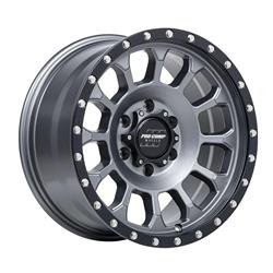 Pro Comp 34 Series Rockwell Matte Graphite Wheels with Black Simulated Beadlocks 17x8.5