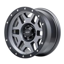 Pro Comp 41 Series Phaser Matte Graphite Wheels with Black Simulated Beadlocks 17x9