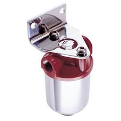 Professional Products Hi-Tech Inline Street Rod  Fuel Filter with 3/8 in. NPT Inlet Size 10102