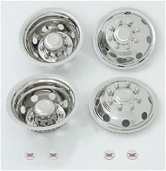 Phoenix USA 16" Stainless Trailer Wheel Hub Caps Rim Covers SHARP!! GQST60 4 