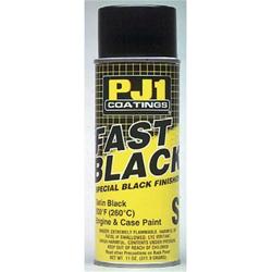 PJ-1 Fast Black Engine and Case Paint 11 oz. Satin Black 16-SAT