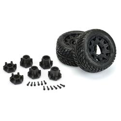 Pro-Line Street Fighter LP Mounted Wheels and Tires PRO1016110