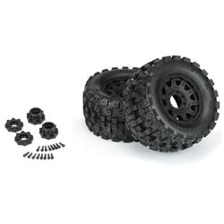 Pro-Line Badlands MX38 HP Belted Mounted Wheels and Tires PRO1016610