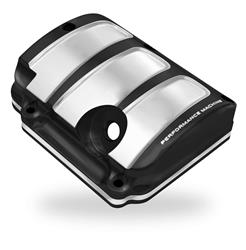 Performance Machine Scallop Contrast Cut Platinum Transmission Covers