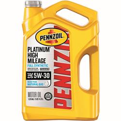 5w30 Pennzoil Platinum High Mileage Motor Oil with PurePlus Technology PENZ530PHM5QU