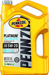 5w20 Pennzoil Platinum Motor Oil with PurePlus Technology PENZ520S5QU