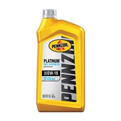 0w16 Pennzoil Platinum Motor Oil with PurePlus Technology 550049266