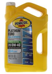 0w40 Pennzoil Platinum Euro Motor Oil with PurePlus Technology 550051111