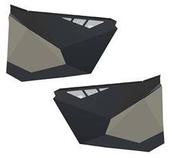 Pro Armor Traditional Half Doors for 2022 RZR TURBO R SPORT, RZR TURBO R ULTIMATE - P2217D003BL