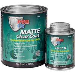 POR-15 Premium Quality 2-Part Low Sheen Protective Clear Coat 1 Quart Matte Clear 44904