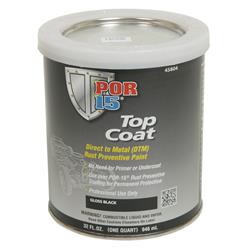 POR-15 45801 - Top Coat Gloss Black 1 Gallon