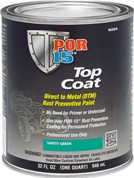 POR-15 Top Coat Paint 1 Quart Gloss Green 46504