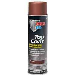 POR-15 Top Coat Paint 16 Oz. Flat Red 46718