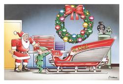 St. Nick's New Sled Cards--Set of 10 CC2306