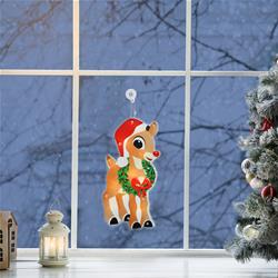 Rudolph Pre-Lit LED Holiday Window Décor