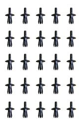 Precision Replacement Parts - Interior Trim Panel Fasteners for 1970-1972 240Z, 1974-1975 260Z, 1975-1978 280Z - 6105 002/25 BLK