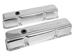 Proform 141-107 Small Block Chevy Valve Covers With Bowtie, Center Bolt, Set Of 2, Fits 88-99 Chevy C1500 & More