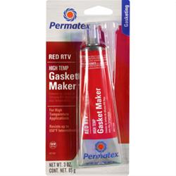 Permatex High-Temperature Red RTV Silicone