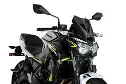 Puig Naked New Generation Sport Windscreens for 2020-2025 ER650 Z650, ER650 Z650 ABS, 2022-2023 ZR650 Z650 ABS - 3864F