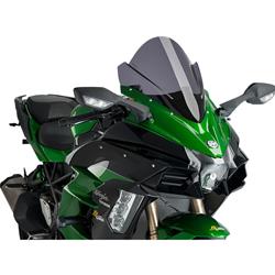Puig Z-Racing Windscreens for 2018 ZX1000 NINJA H2 SX, 2018-2022 ZX1000 NINJA H2 SX SE, 2019-2021 ZX1000 NINJA H2 SX SE+ - 9704F