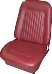1967 1968 Camaro Coupe Standard Interior Fold Down Rear Seat Covers  Red 