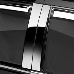 Putco Stainless Steel Pillar Post Trim Covers for 2017-2022 F-350 SUPER DUTY, F-250 SUPER DUTY, 2015-2022 F-150 - 402672