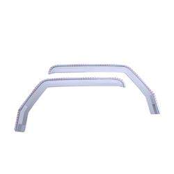 Putco Element Chrome Window Visors for 2020-2025 GLADIATOR, 2018-2021 WRANGLER, 2018 WRANGLER JK - 480220