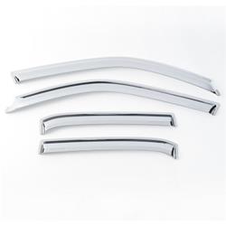 Putco Element Chrome Window Visors for 2021-2026 YUKON, TAHOE, 2021-2022 ESCALADE - 480437