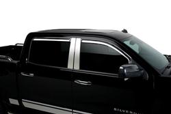 Putco Element Chrome Window Visors for 2014-2018 SIERRA 1500, SILVERADO 1500 - 480440