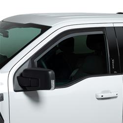 Putco Element Matte Black Window Visors for 2017-2022 F-450 SUPER DUTY - 680065