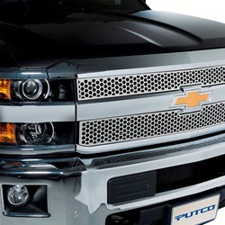 Putco Punch Stainless Steel Grille Inserts for 2006-2008 RAM 1500, RAM 2500, RAM 3500 - 84156