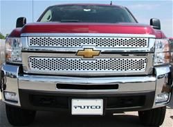 Putco Punch Stainless Steel Grilles for 2007-2010 SILVERADO 2500 HD, SILVERADO 3500 HD - 84195