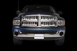 Putco Flaming Inferno Stainless Steel Grilles for 2006-2010 CHARGER - 89145