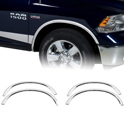Putco NeveRust Stainless Steel Fender Trim Kits for 2019-2020 1500 CLASSIC, 2009-2010 RAM 1500, 2011-2024 RAM 1500 - 97190