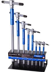 Powerbuilt 8-Piece T-Handle Metric Hex Key Wrench Sets 941645