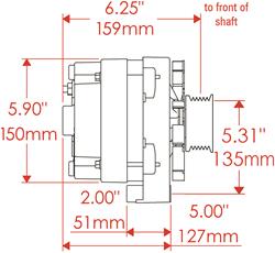 Powermaster Street Alternators 8203