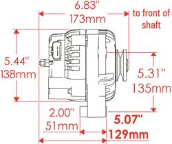 Powermaster Street Alternators 8233