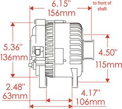 Powermaster Street Alternators 8260