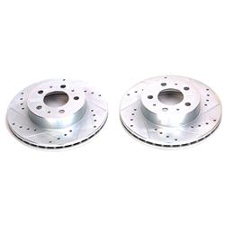 PowerStop Evolution Drilled and Slotted Rotors for 1995-1997 CROWN VICTORIA, GRAND MARQUIS, TOWN CAR - AR8147XPR