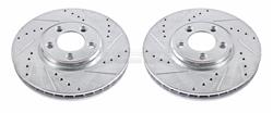 PowerStop Evolution Drilled and Slotted Rotors for 2000-2006 LS, 2000-2005 S-TYPE, 2002-2005 THUNDERBIRD - AR-8160XPR