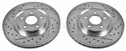 PowerStop Evolution Drilled and Slotted Rotors for 2008-2010 COBALT, 2009-2010 HHR - AR-82140XPR