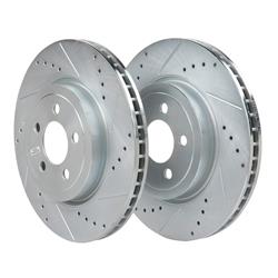 Power Stop Evolution Drilled and Slotted Rotors