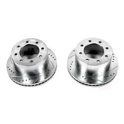PowerStop Evolution Drilled and Slotted Rotors for 2011-2019 SIERRA 3500 HD, SILVERADO 3500 HD - AR-82154XPR