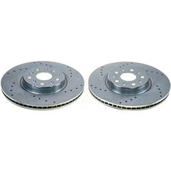 PowerStop Evolution Drilled and Slotted Rotors for 2020-2024 CORVETTE - AR82203XPR