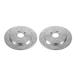 PowerStop Evolution Drilled and Slotted Rotors for 2013-2014 MUSTANG - AR85152XPR