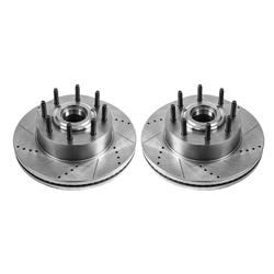 PowerStop Evolution Drilled and Slotted Rotors for 2013-2024 F-250 SUPER DUTY, F-350 SUPER DUTY - AR85169XPR