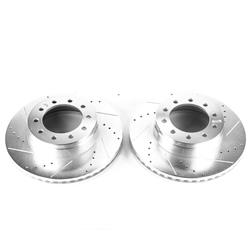 PowerStop Evolution Drilled and Slotted Rotors for 2017-2024 F-450 SUPER DUTY, F-550 SUPER DUTY, 2020-2022 F-600 SUPER DUTY - AR85189XPR