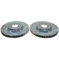 PowerStop Evolution Drilled and Slotted Rotors for 2021-2024 BRONCO SPORT, CORSAIR, 2020-2024 ESCAPE - AR85202XPR